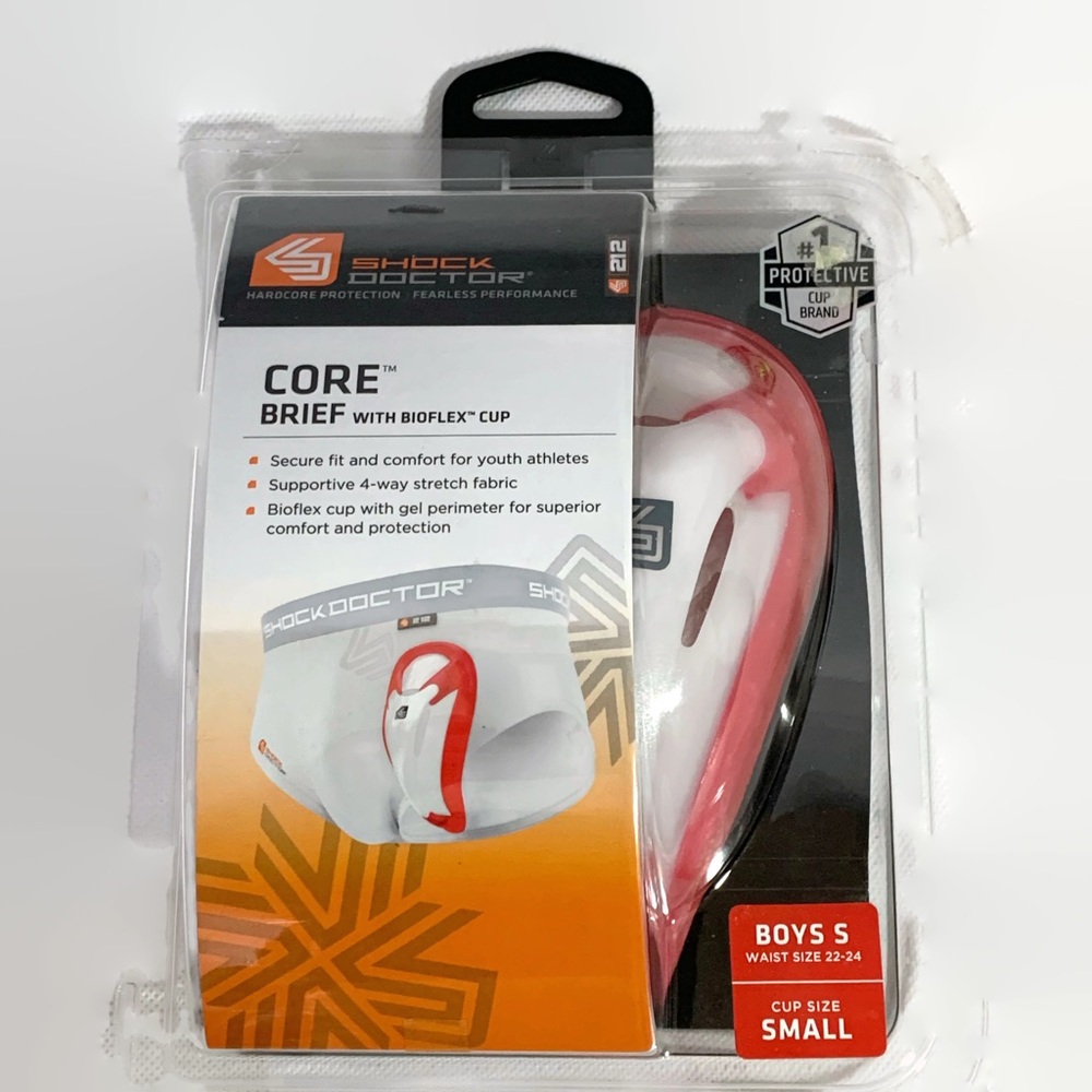 Shock Doctor 212 Core Brief With Bioflex Cup Boys
